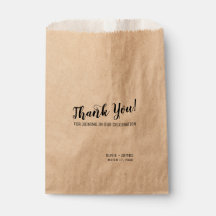 Eenvoudige moderne chique dank u script bruiloft t