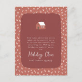 Eenvoudige moderne chique onroerend goed bedrijf feestdagenkaart (Voorkant)