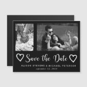 Eenvoudige moderne chique script bruiloft foto ops magnetische uitnodiging (Voorkant / Achterkant)