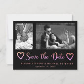 Eenvoudige moderne chique script bruiloft foto ops magnetische uitnodiging (Voorkant)