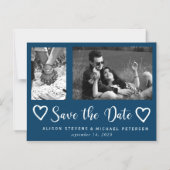 Eenvoudige moderne chique script bruiloft foto ops magnetische uitnodiging (Voorkant)