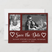 Eenvoudige moderne chique script bruiloft foto ops magnetische uitnodiging (Voorkant)