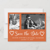 Eenvoudige moderne chique script bruiloft foto ops magnetische uitnodiging (Voorkant)