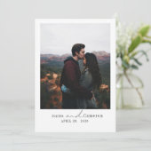 Eenvoudige moderne collage Minimaal Foto uniek Save The Date (Staand voorkant)