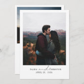 Eenvoudige Moderne Collage Minimale Foto uniek Save The Date (Voorkant / Achterkant)