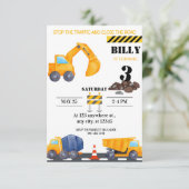 Eenvoudige moderne constructie Verjaardag uitnodig Kaart (Staand voorkant)