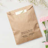 Eenvoudige moderne dank u gepersonaliseerde bruilo bedankzakje (Gezegeld)