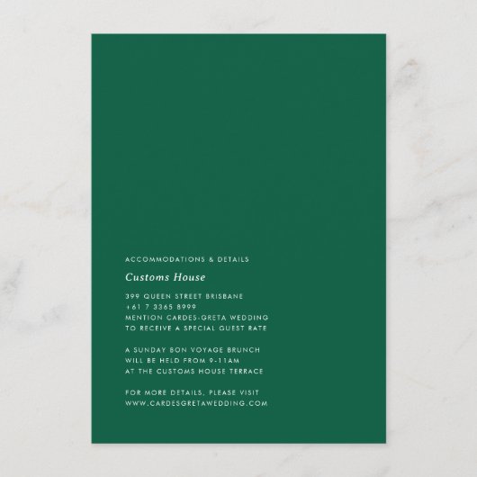 Eenvoudige moderne detailkaart informatiekaartje (Voorkant)