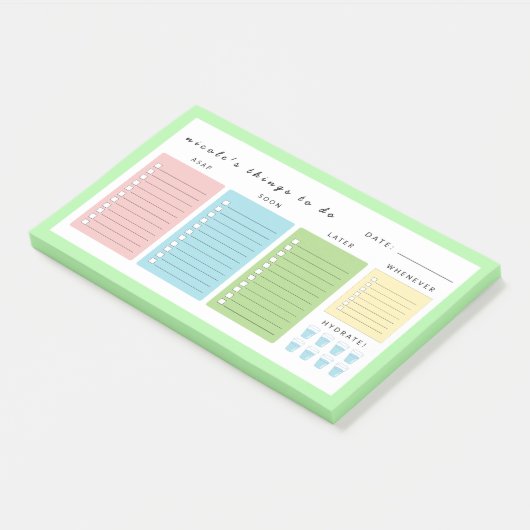 Eenvoudige moderne dingen om te doen post-it® notes (Schuin)