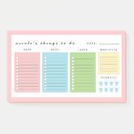 Eenvoudige moderne dingen om te doen post-it® notes