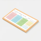 Eenvoudige moderne dingen om te doen post-it® notes (Schuin)