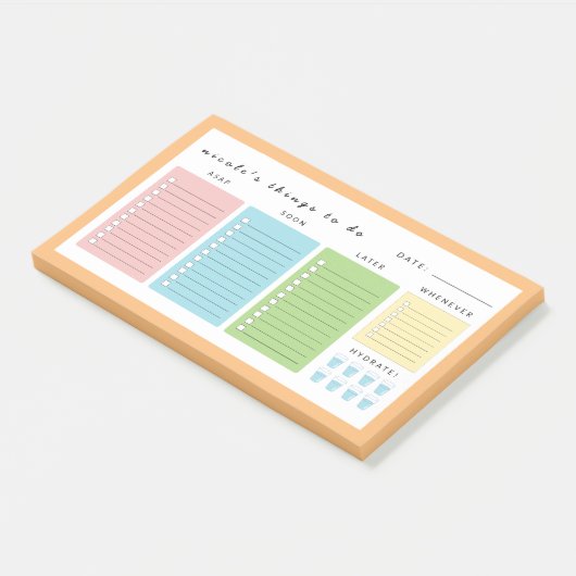 Eenvoudige moderne dingen om te doen post-it® notes (Schuin)