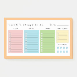 Eenvoudige moderne dingen om te doen post-it® notes