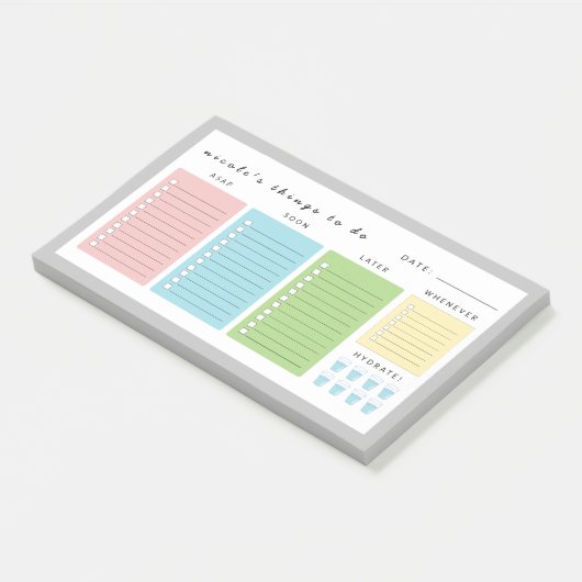 Eenvoudige moderne dingen om te doen post-it® notes (Schuin)