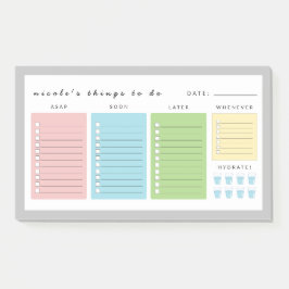 Eenvoudige moderne dingen om te doen post-it® notes