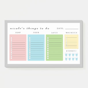 Eenvoudige moderne dingen om te doen post-it® notes