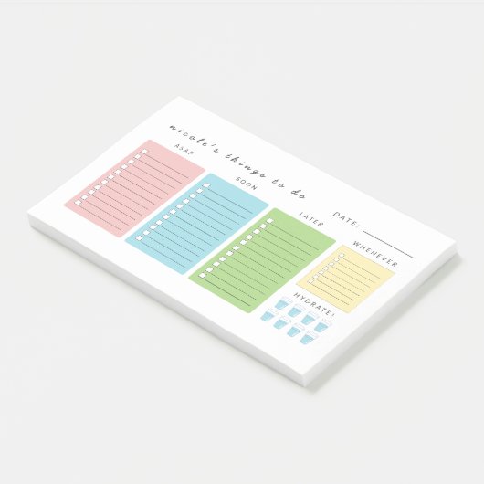 Eenvoudige moderne dingen om te doen post-it® notes (Schuin)