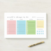 Eenvoudige moderne dingen om te doen post-it® notes (Op bureau)