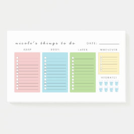 Eenvoudige moderne dingen om te doen post-it® notes