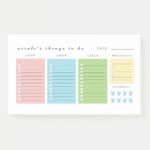 Eenvoudige moderne dingen om te doen post-it® notes