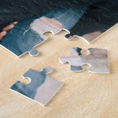 Eenvoudige, moderne DIY Couple Valentijnsdag Foto Legpuzzel (Zijkant)