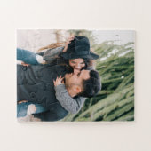 Eenvoudige, moderne DIY Couple Valentijnsdag Foto Legpuzzel (Horizontaal)