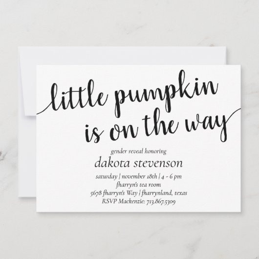 Eenvoudige moderne douche | Bloei kleine pompoen Kaart (Voorkant)