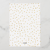 Eenvoudige Moderne Dubbele Boog Twee Foto's   Folie Feestdagenkaart (Achterkant)