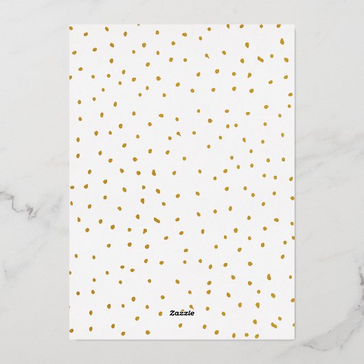 Eenvoudige Moderne Dubbele Boog Twee Foto's   Folie Feestdagenkaart (Achterkant)