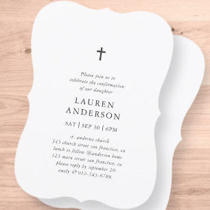 Eenvoudige moderne e-mailkruisbevestiging kaart