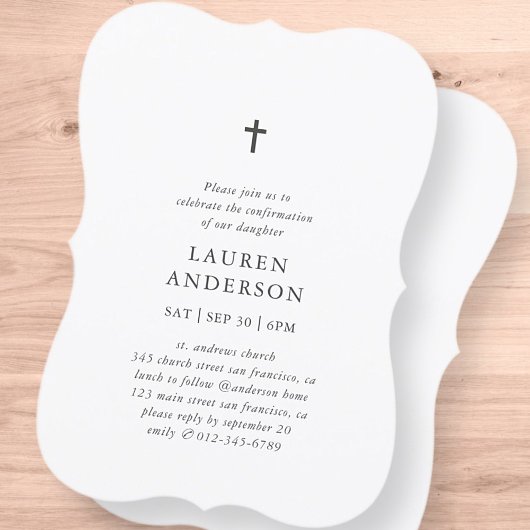 Eenvoudige moderne e-mailkruisbevestiging kaart