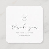 Eenvoudige moderne e-mailreclame voor e-mails vierkante visitekaartje (Voorkant)