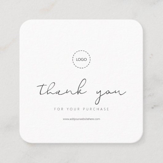 Eenvoudige moderne e-mailreclame voor e-mails vierkante visitekaartje (Voorkant)