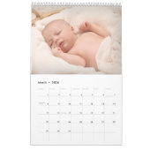 Eenvoudige, moderne elegant Script Family Foto Kalender (Mar 2026)