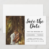 Eenvoudige Moderne Elegant sparen de Witte Foto va Save The Date