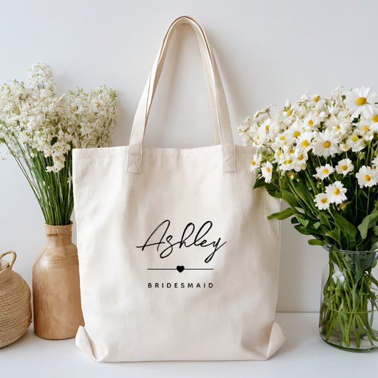 Eenvoudige Moderne Elegante Aangepaste Namen van B Tote Bag