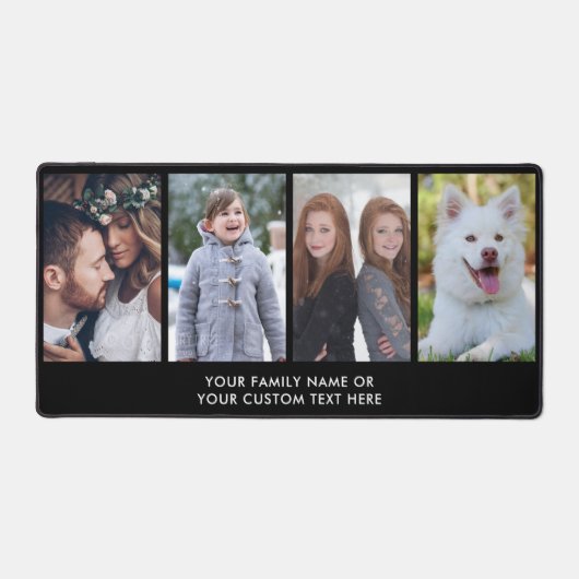 Eenvoudige moderne elegante aangepaste tekst 4 fot bureaumat (Voorkant)