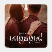 Eenvoudige moderne elegante bewerkbare kleur betro metalen ornament (Achterkant)