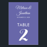 Eenvoudige, moderne, elegante bruiloft kaart<br><div class="desc">Eenvoudig en elegant minimalistisch trouwlijstnummer met een stijlvol wit script op een romantische hedendaagse paarse achtergrond. Eenvoudig aan te passen met de namen van de bruid en de bruidegom, de trouwdatum, en het lijstaantal. Voor verdere verpersoonlijking of douaneorden, voel me vrij om me op acherryonthecake@hotmail.com (gelieve toe te staan 1-2...</div>