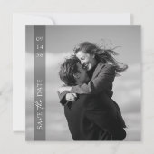 Eenvoudige Moderne Elegante Foto Verticale Datum T Save The Date (Voorkant)
