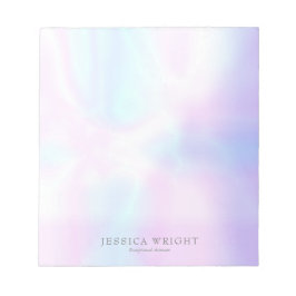 Eenvoudige moderne elegante irdescent notitieblok