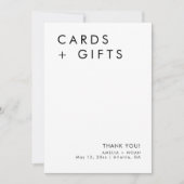 Eenvoudige moderne elegante Kaarten en geschenken  (Voorkant)