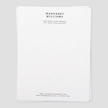 Eenvoudige, moderne, elegante Kantoor Letterhead