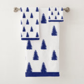 Eenvoudige Moderne Elegante Kerstsparren Bad Handdoek (Insitu)