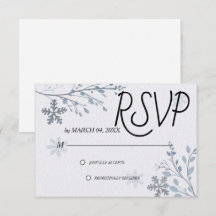 Eenvoudige Moderne Elegante Klassieke Trouw-RSVP