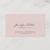 Eenvoudige, moderne, elegante kleuren visitekaartje (Achterkant)