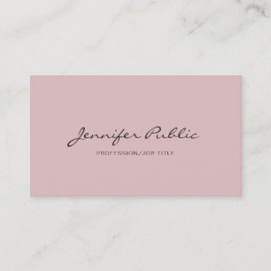 Eenvoudige, moderne, elegante kleuren visitekaartje