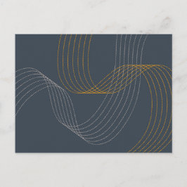 Eenvoudige, moderne, elegante, koele, trendy illus briefkaart