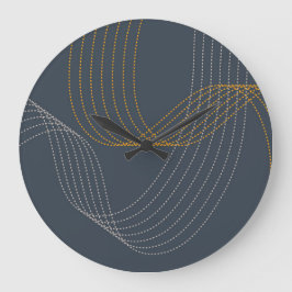 Eenvoudige, moderne, elegante, koele, trendy illus grote klok