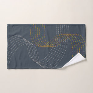 Eenvoudige, moderne, elegante, koele, trendy illus handdoek
